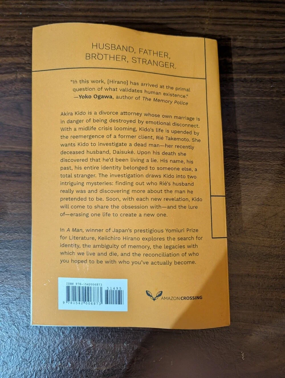 A Man Paperback Book.